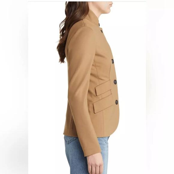Rag & Bone Women's Camel Brown Slade Ponte Blazer Coat Size 12 - Picture 4 of 9